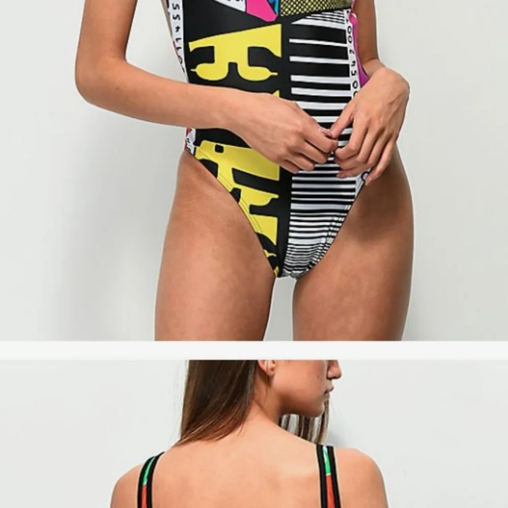 Adidas barcode one piece swim/bodysuit - Picture 6 of 6